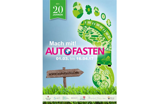 Das Plakat zur diesjährigen Aktion, Quelle: www.autofasten.de