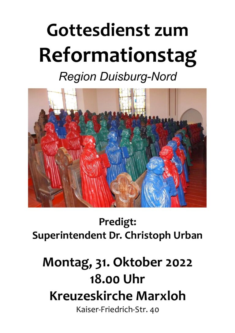 Reformationstag – Evangelische Bonhoeffer Gemeinde Marxloh-Obermarxloh